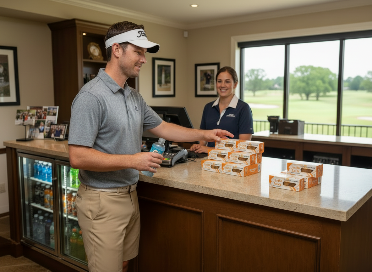 Pro shop counter display